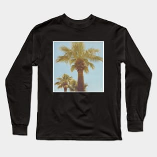 Pretty picture of a Palm Tree. Pretty Palm Trees Photography design with blue sky Long Sleeve T-Shirt